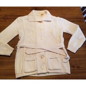 Vtg S&L Strickwaren Berlin German size 44 us size 14 Fisherman sweater